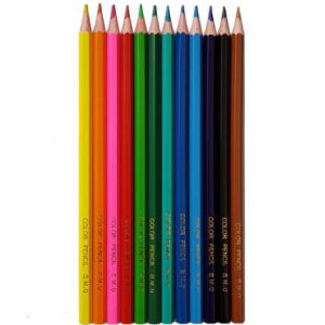 مداد رنگی ۱۲ رنگ مقوایی MQ