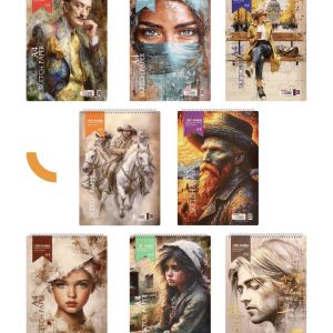 دفتر ۵۰ برگ طراحی A4 فنربالا اسپادانا کد 592